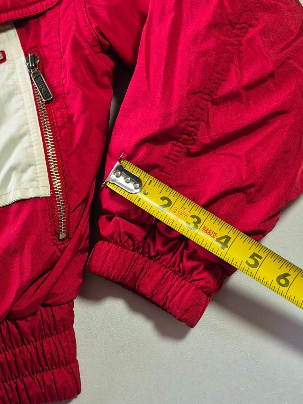 Vintage HEAD Sportswear Red White SKi Jacket Ladies 4 Made Hong Kong Retro Coat - Picture 11 of 11